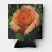 Peach Roos Oranje Floral fotografie Blikjeskoeler (Voorkant)