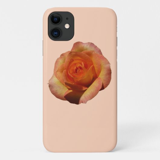 Peach Roos Oranje Floral fotografie Case-Mate iPhone Case (Achterkant)