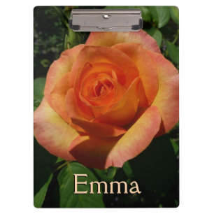 Peach Roos Oranje Floral fotografie Klembord