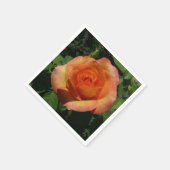 Peach Roos Oranje Floral fotografie Servet (Hoek)