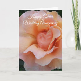Peach Roos Specialized 50th Wedding Jubileum Kaart