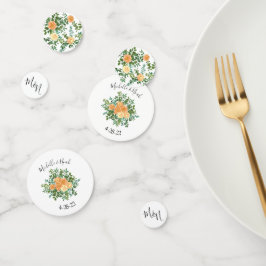 Peach Roos Wedding  Confetti