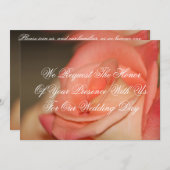 Peach Roos Wedding Invitation to personalize Kaart (Voorkant / Achterkant)