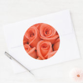 Peach Roos Wedding Stickers and Envelope Seals (Envelop)