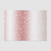 Peach Rose Ombre Gold Bokeh Dots Christmas Tissuepapier (Voorkant)