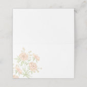 Peach Rose Wedding Plaatskaartje (Buitenkant ongevouwen)