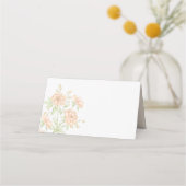 Peach Rose Wedding Plaatskaartje (Voorkant)