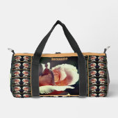 Peach Rosebud Flower Mirror gepersonaliseerd Plunjezak (Voorkant)