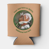 Peach Rosebud gepersonaliseerd Blikjeskoeler (Voorkant)