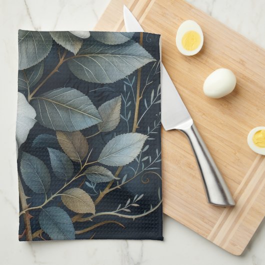 Peach Roses                                   Theedoek (Quarter Fold)