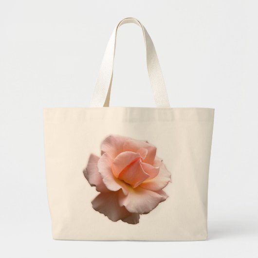 Peach RoseTote Bag Wild Roos Beach Canvas tassen (Voorkant)