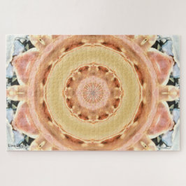 Peach Rosette Jigsaw Puzzle Legpuzzel
