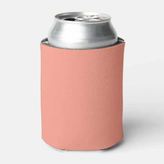 Peach roze afbeelding zachte kleur blikjeskoeler (Blikje Voorkant)