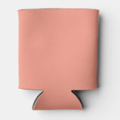 Peach roze afbeelding zachte kleur blikjeskoeler (Voorkant)