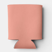 Peach roze afbeelding zachte kleur blikjeskoeler (Achterkant)