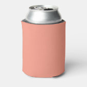 Peach roze afbeelding zachte kleur blikjeskoeler (Blikje Achterkant)