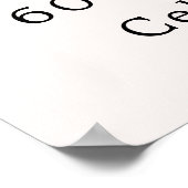 Peach roze bloemstukken nummer 60e verjaardag welk poster (Hoek)