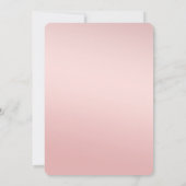 Peach roze Blush Gold Glitz Confetti Sparkle Kaart (Achterkant)