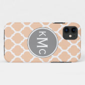 Peach roze grijs Marokkaans fragment Case-Mate iPhone Case (Achterkant (horizontaal))