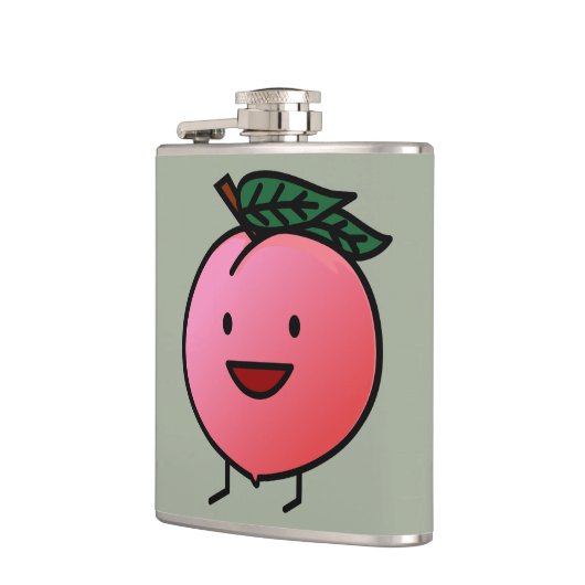 Peach roze Happy Smilling Design Bro Heupfles (Links)