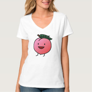 Peach roze Happy Smilling Design Bro T-shirt