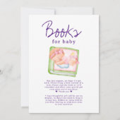 Peach roze kleine chick op het punt om Baby shower Kaart (Achterkant)