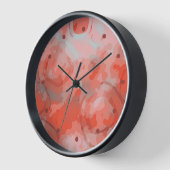 Peach roze koraal rood afgerond vierkant kunstpatr (Hoek)