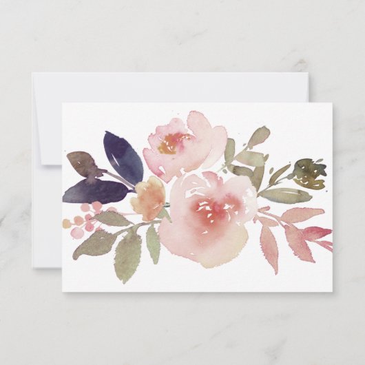 Peach roze lavender Paars Wildbloemen RSVP (Achterkant)