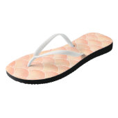 Peach roze mermaid Teenslippers (Schuin)