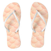 Peach roze mermaid Teenslippers (Voetbed)