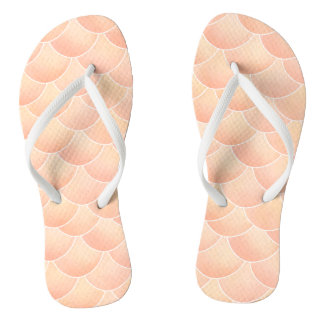Peach roze mermaid Teenslippers
