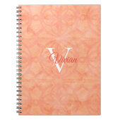 Peach roze notitieboek (Voorkant)