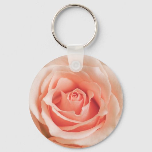 Peach roze roze achtergrond Gepersonaliseerd Sjabl Sleutelhanger (Voorkant)
