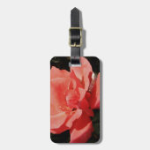  Peach Roze roze bloem Bagagelabel (Voorkant verticaal)
