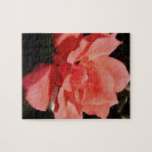 Peach Roze roze bloem Legpuzzel (Horizontaal)