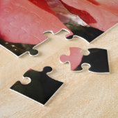 Peach Roze roze bloem Legpuzzel (Zijkant)