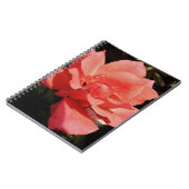  Peach Roze roze bloem Notitieboek (Linkerzijde)