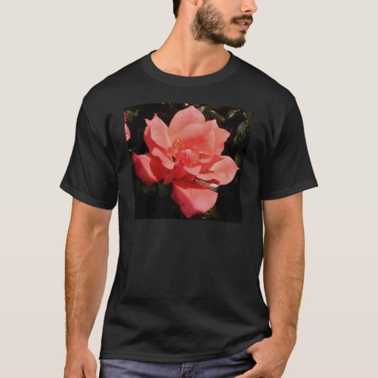  Peach Roze roze bloem T-shirt (Voorkant)