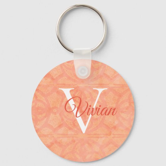 Peach roze sleutelhanger (Voorkant)
