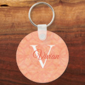 Peach roze sleutelhanger (Voorkant)