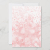 Peach roze sparkle glam Birthday party Kaart (Achterkant)