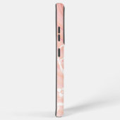 Peach roze spirals Filigree Flowers Sjabloon Samsung Galaxy Hoesje (Rechterkant)