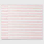  Peach roze strips Cadeaupapier (Vlak)