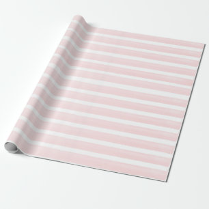 Peach roze strips Cadeaupapier