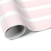  Peach roze strips Cadeaupapier (Rol Hoek)