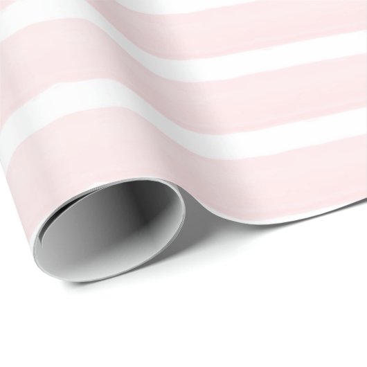  Peach roze strips Cadeaupapier (Rol Hoek)