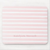 Peach roze strips Muismat (Voorkant)