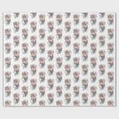 Peach roze Unicorn Dream Cadeaupapier (Vlak)