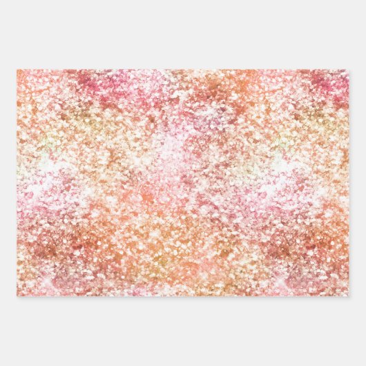 Peach roze Unicorn Dream Inpakpapier Vel (Voorkant 3)