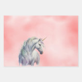Peach roze Unicorn Dream Inpakpapier Vel (Voorkant)